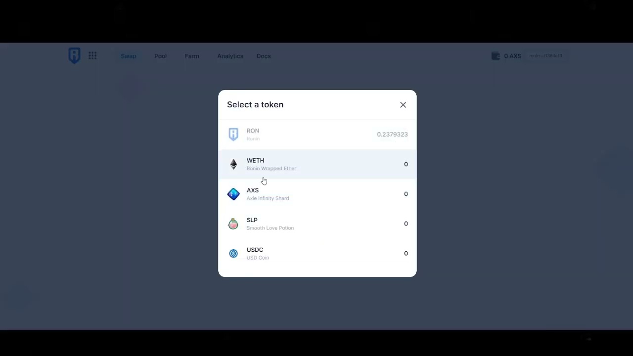 HOW TO BUY RON TOKEN ON AXIE INFINITY