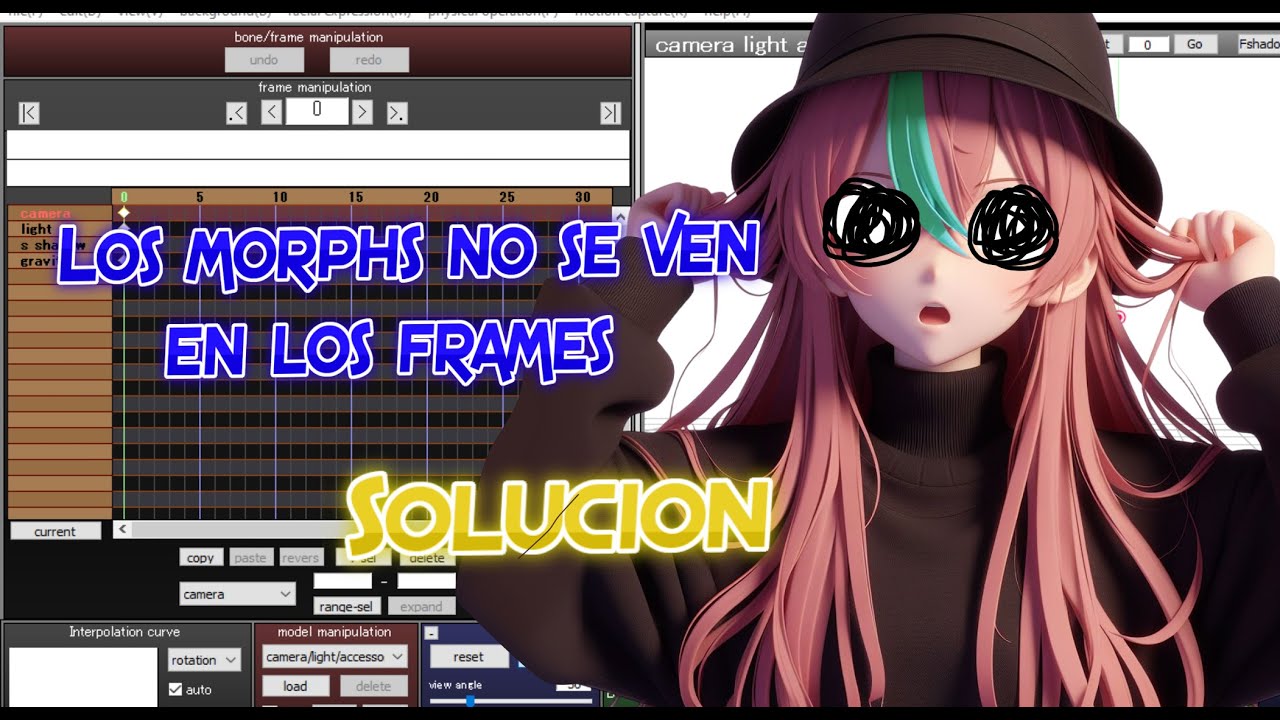 Como hacer que los morphs se vean en la seccion de frames