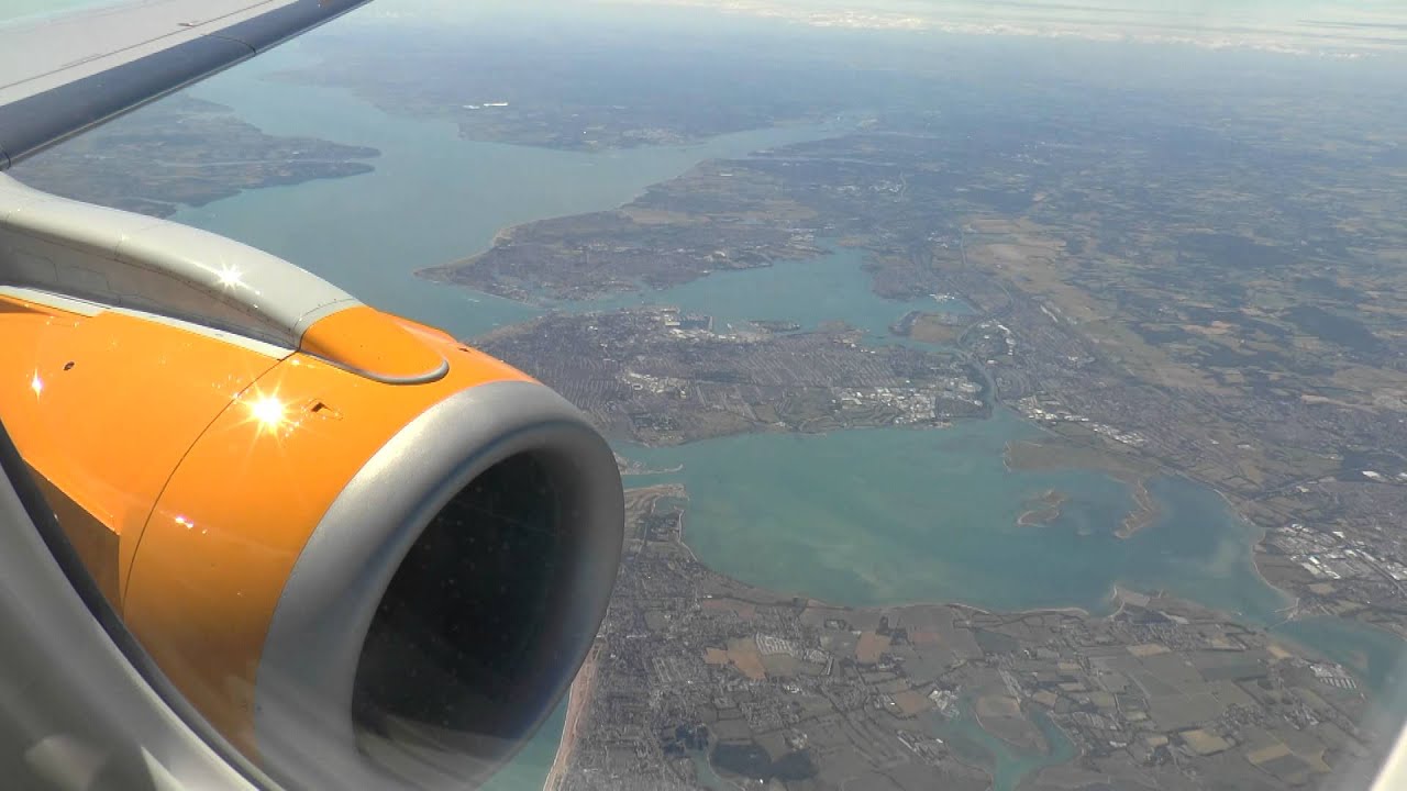 Maiden revenue flight of Aurigny Embraer 195  G-NSEY Guernsey to Gatwick 3 July 2014