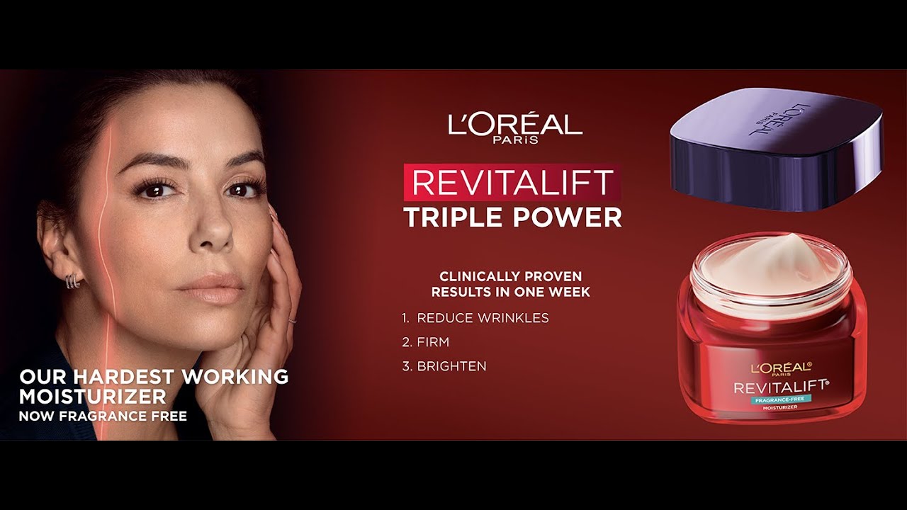L'Oreal Paris Revitalift Triple Power Anti Aging Face Moisturizer, Fragrance Free, Pro Retinol, Hyal