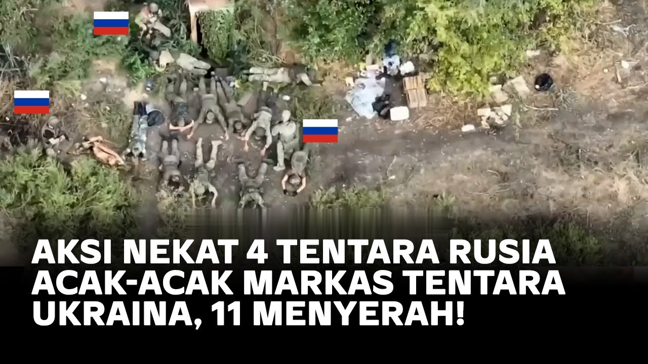 Nekat! Sergapan 4 Tentara Rusia Buat 11 Tentara Ukraina Menyerahkan Diri