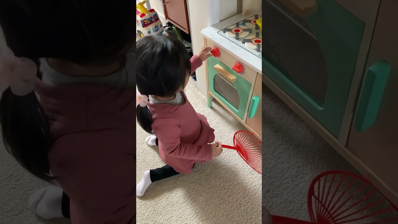 Vivian making Pizza