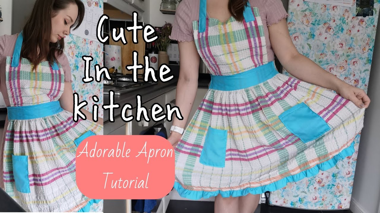 How to Make an Apron from a tablecloth | Thrift Flip | Easy Sewing Tutorial