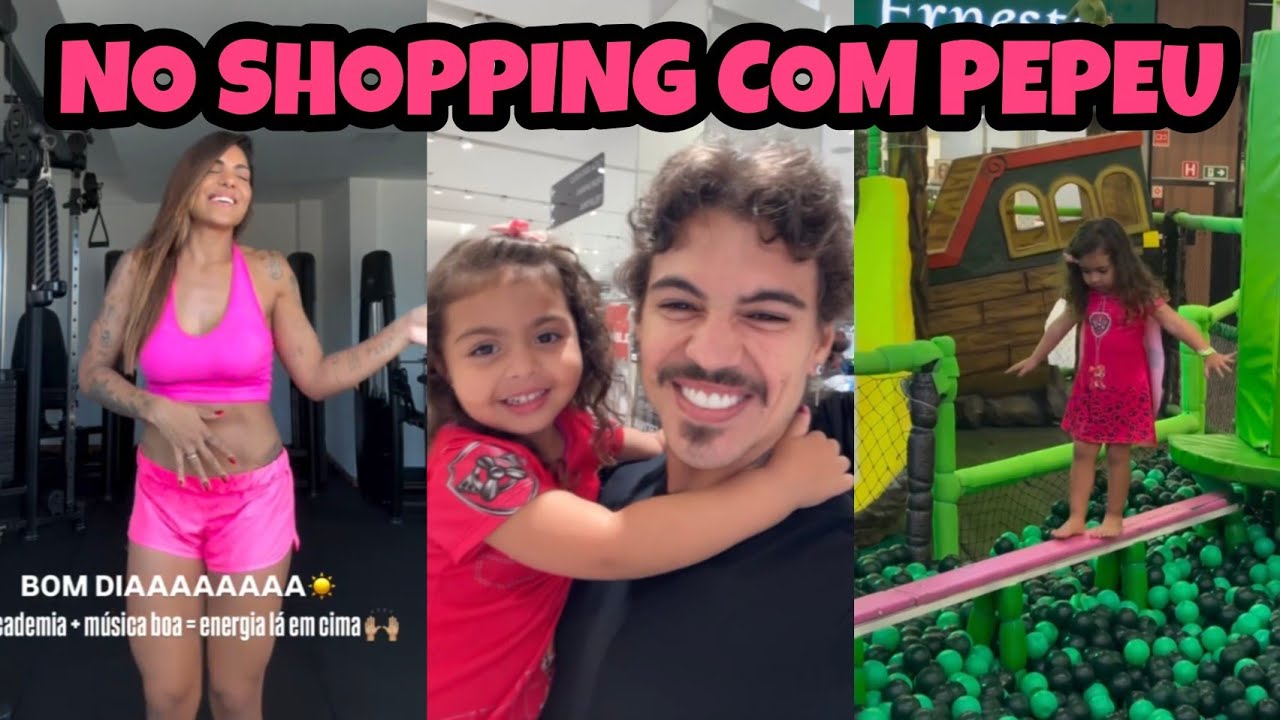 EQUILÍBRIO ELA TEM!! Pietra puxou a Tays brinca no parque de ginástica olímpicas #taysreis #biel 