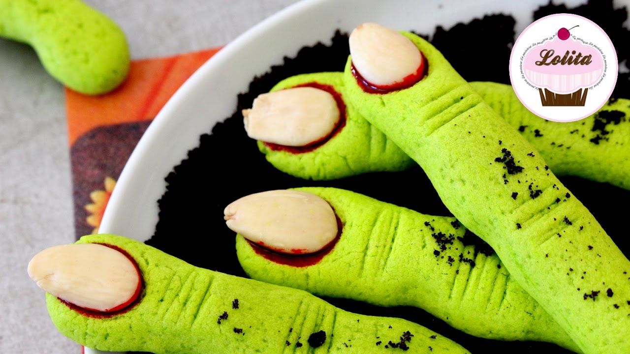 Receta de dedos zombie para Halloween| Dulces para halloween | Receta para niños