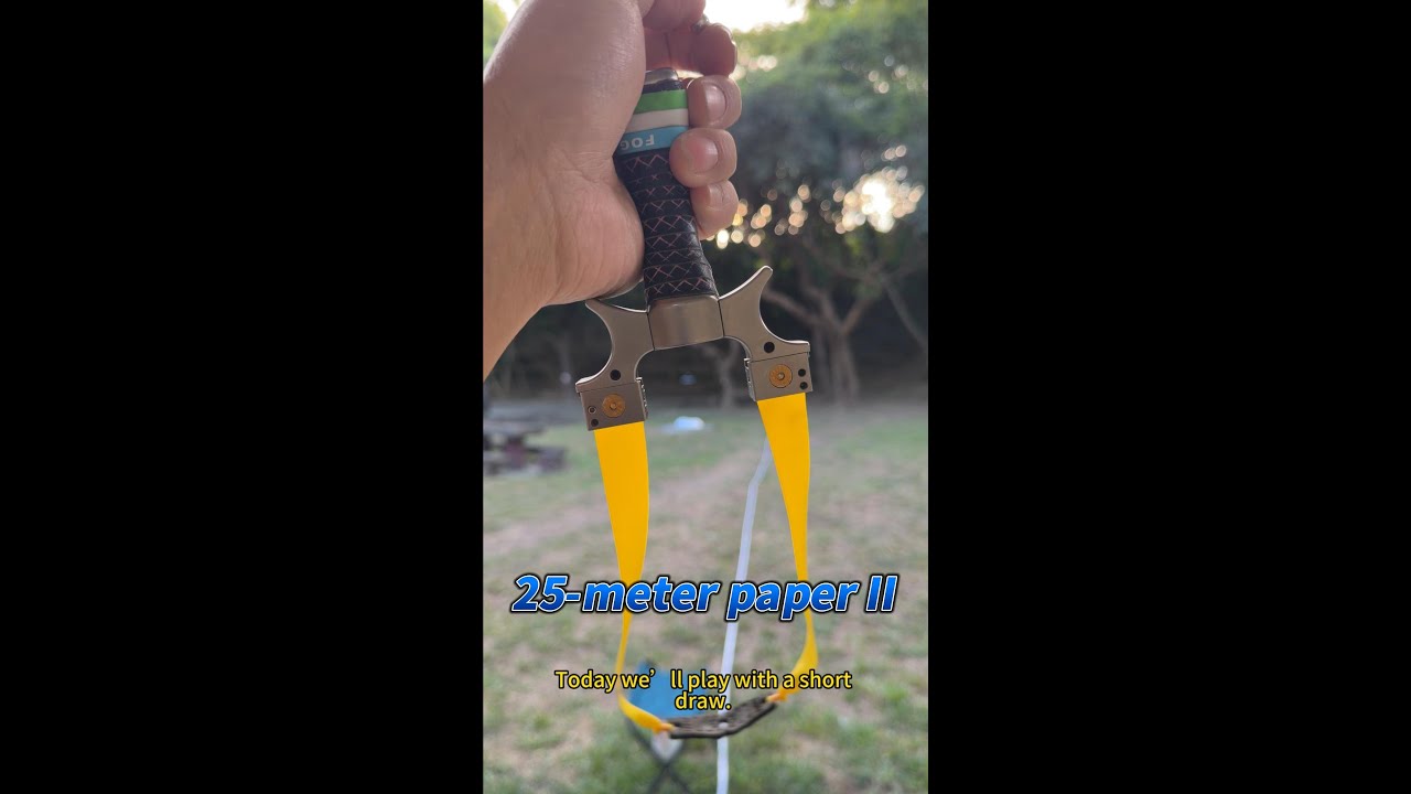 25公尺靶紙射擊25 m target shooting#彈弓 #スリングショット #slingshot #새총