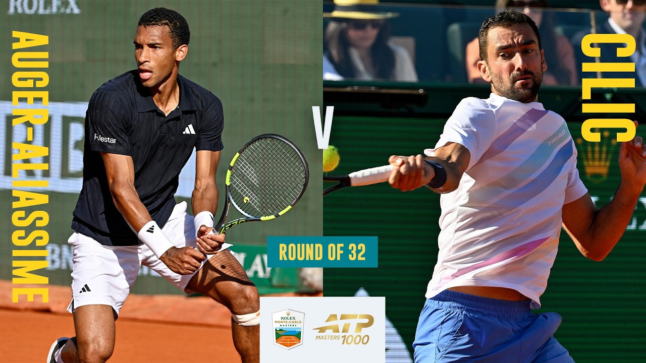 Felix Auger-Aliassime vs Marin Cilic Match Highlights 💪 | Rolex Monte-Carlo Masters 2026