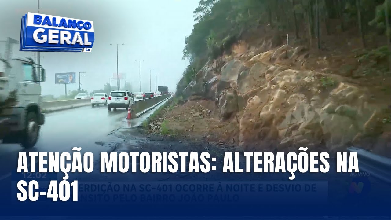 Desvio no tr&acirc;nsito da SC-401 come&ccedil;a nesta segunda-feira(08) em Florian&oacute;polis