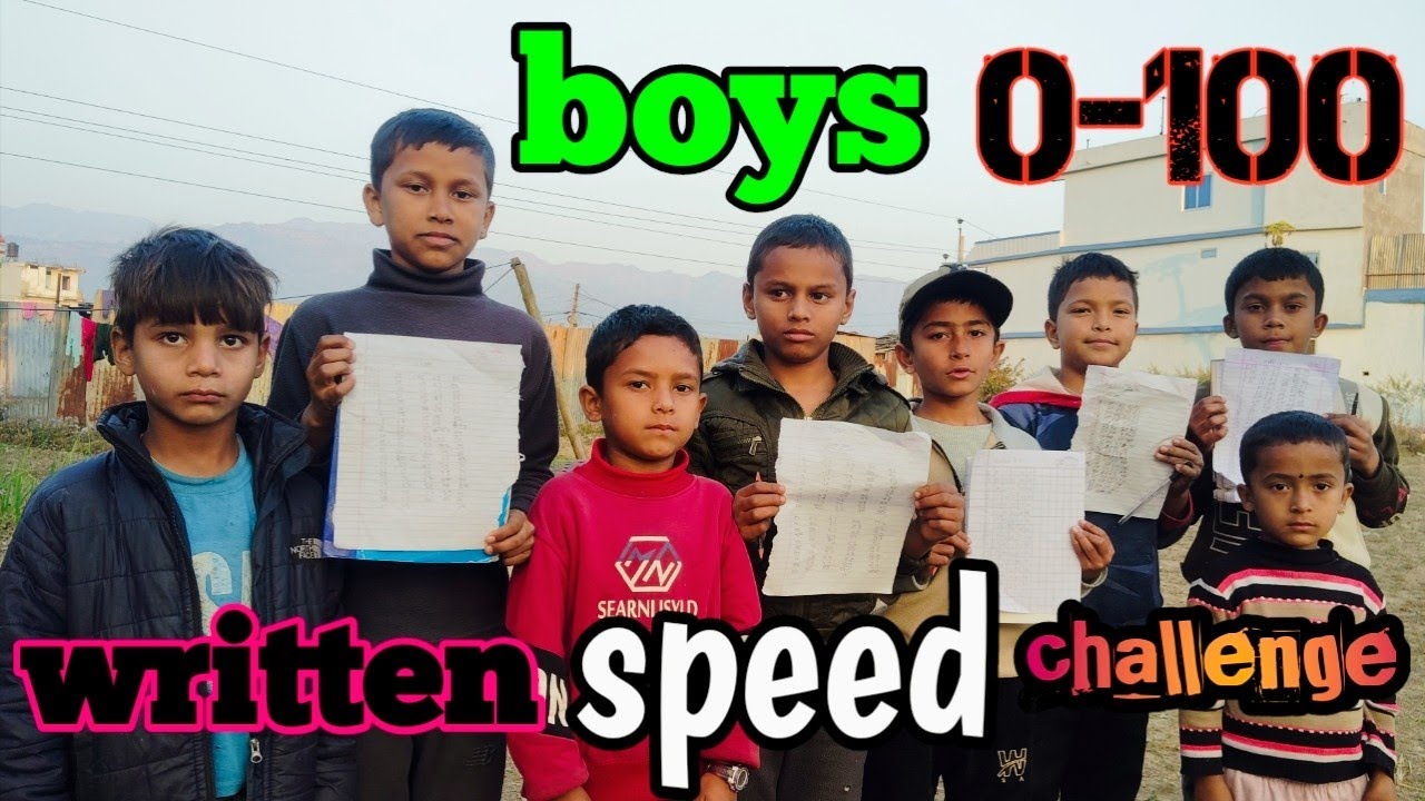 6 boys written speed challenge | who is win ? | Keshar Sunar