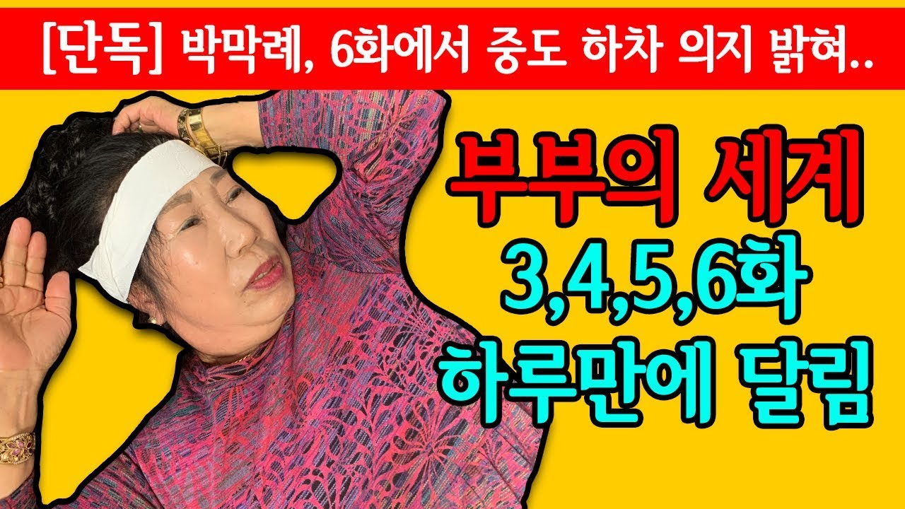 머리 싸매고.. 부부의세계 3,4,5,6화 리뷰 [박막례 할머니]