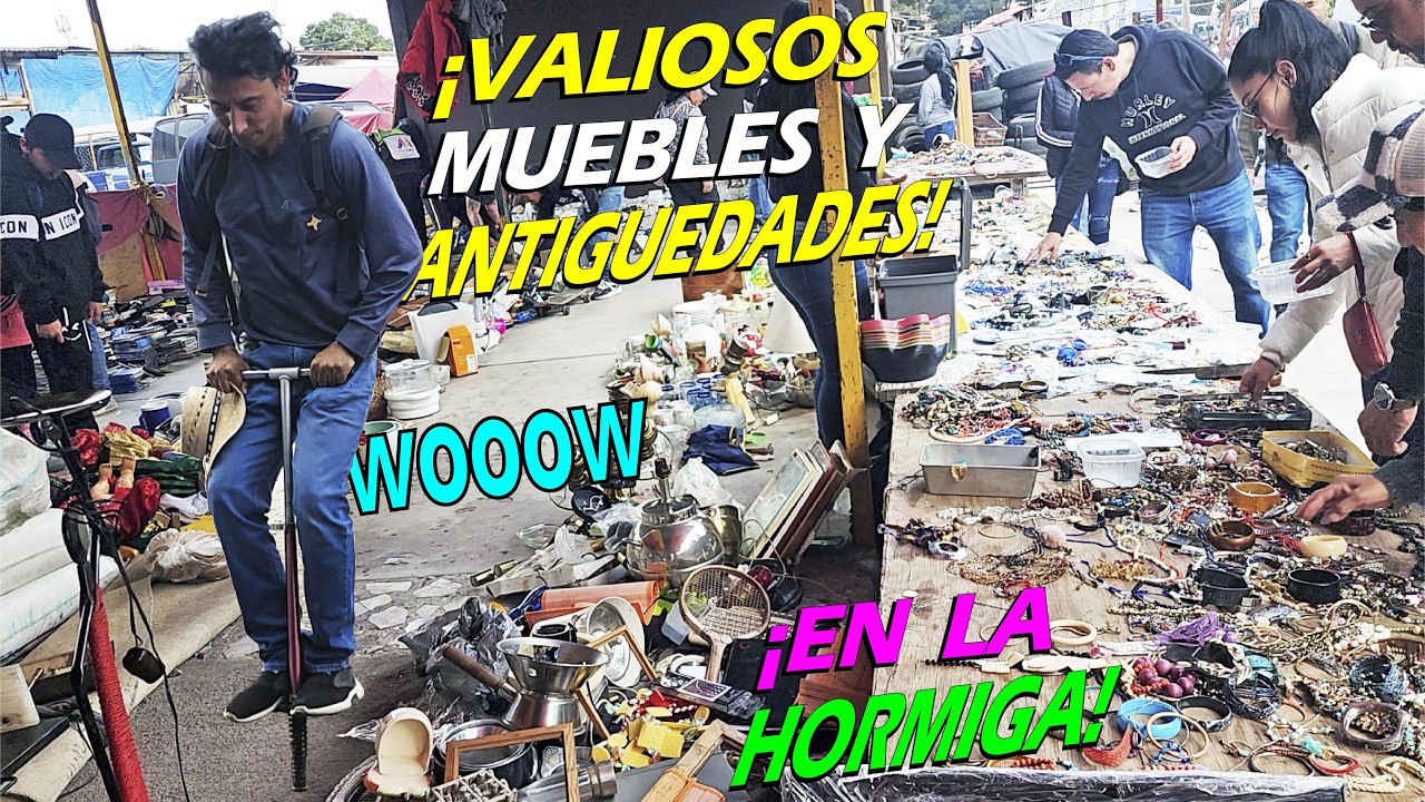 ¡Hay una INMENSA 💲 cantidad de CHACHARAS en este TIANGUIS! La HORMIGA