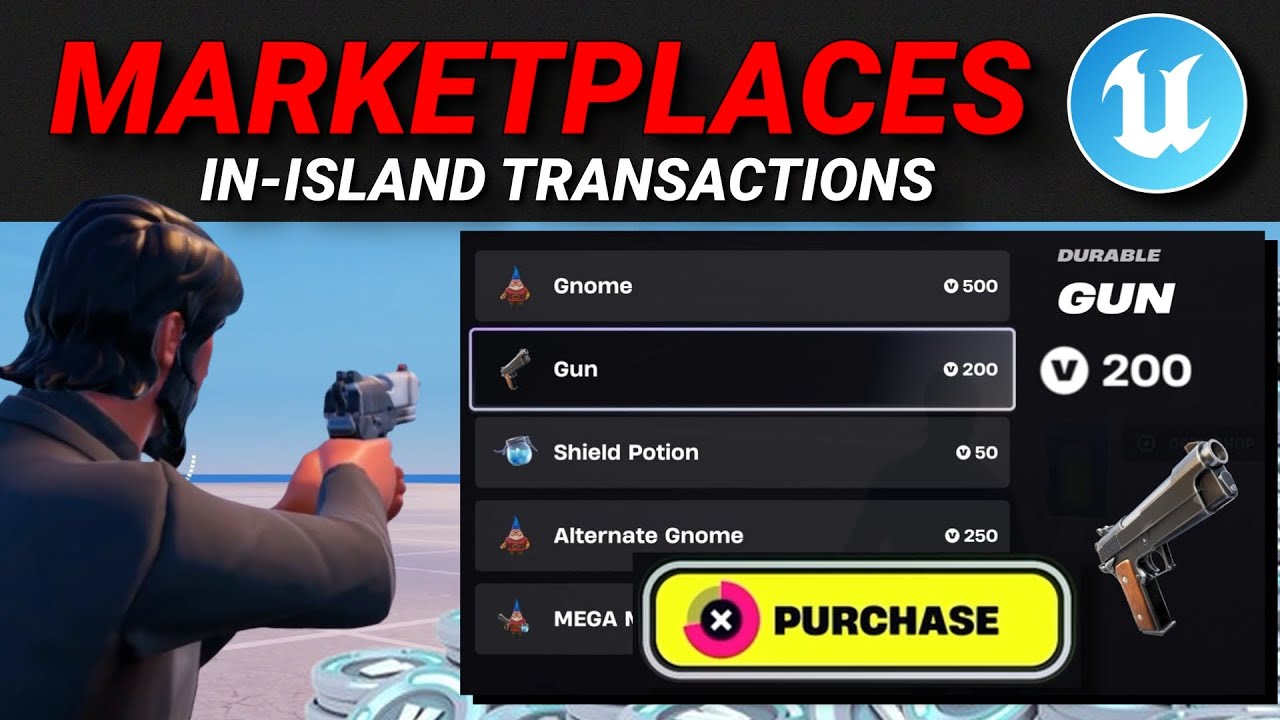 Создание торговых площадок и транзакций на острове в Fortnite Creative/UEFN! (Полное руководство)
