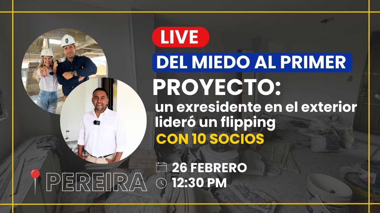 Del miedo al primer proyecto: un exresidente en el exterior lideró un flipping con 10 socios
