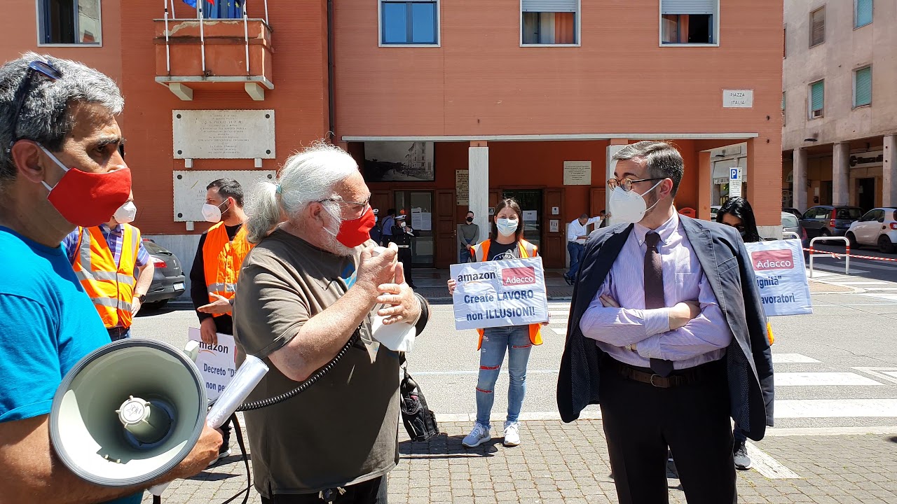 Testimonianze di ex lavoratori Amazon, Sindacalisti USB, ma anche le parole della politica