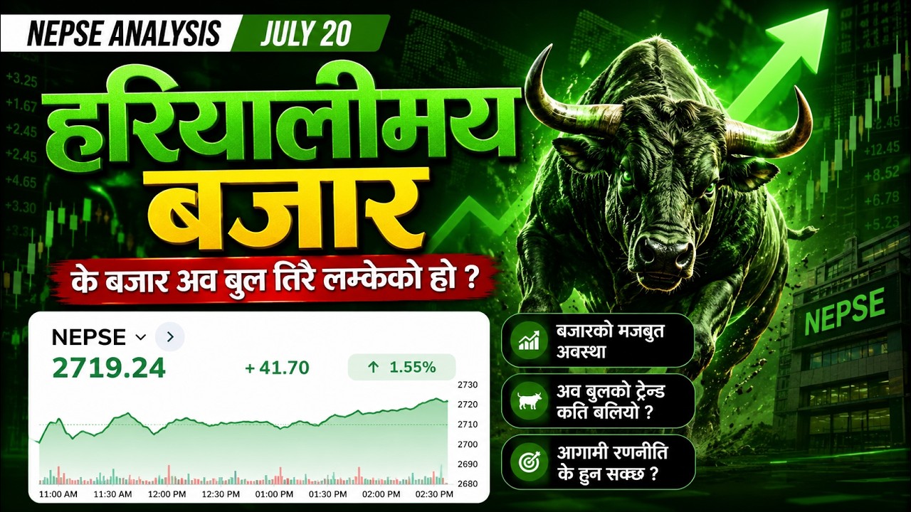 July 20 | Nepse Update | Stock Market Analysis by Ram Hari Nepal