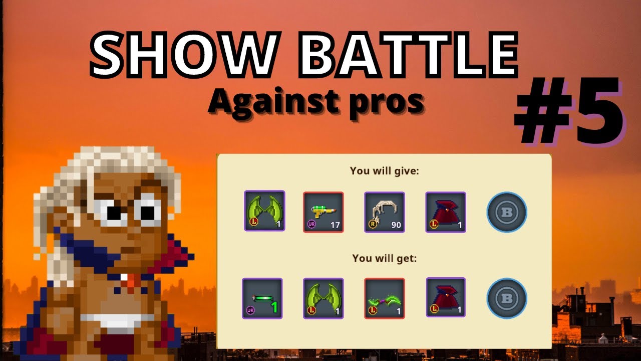 SHOW BATTLE VS PRO PLAYERS | Pixel Worlds