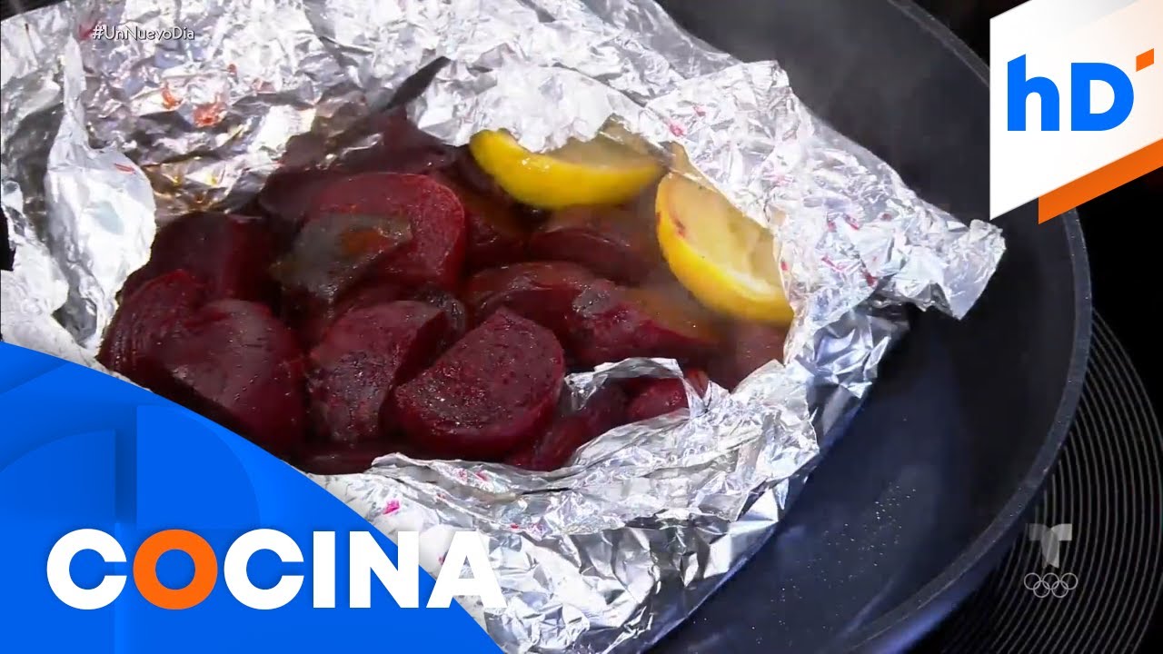 Receta: Rostizar remolachas para sopas y ensaladas | Un Nuevo Día | Telemundo