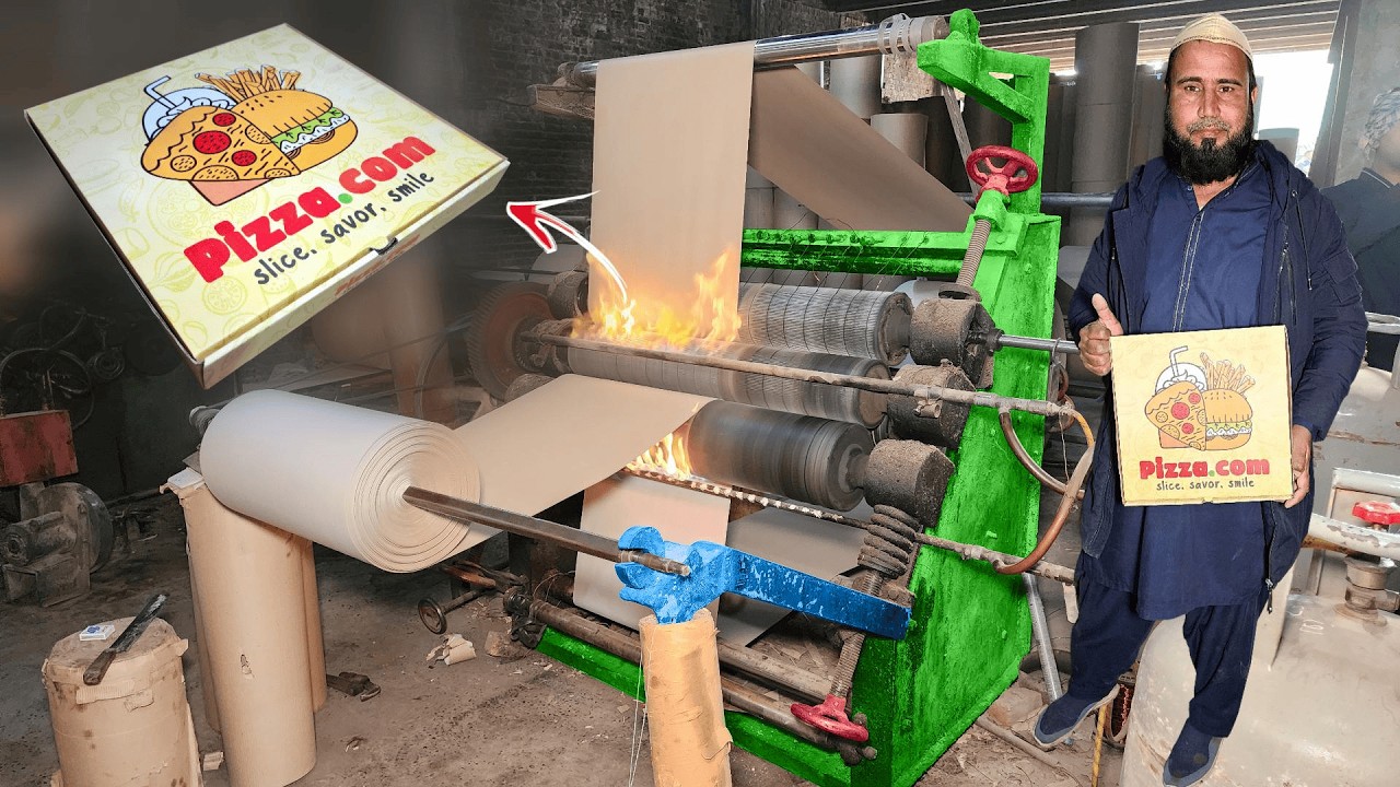 How Pizza Boxes Are Mass Produced: [Millions of Pizza Boxes Daily!]
