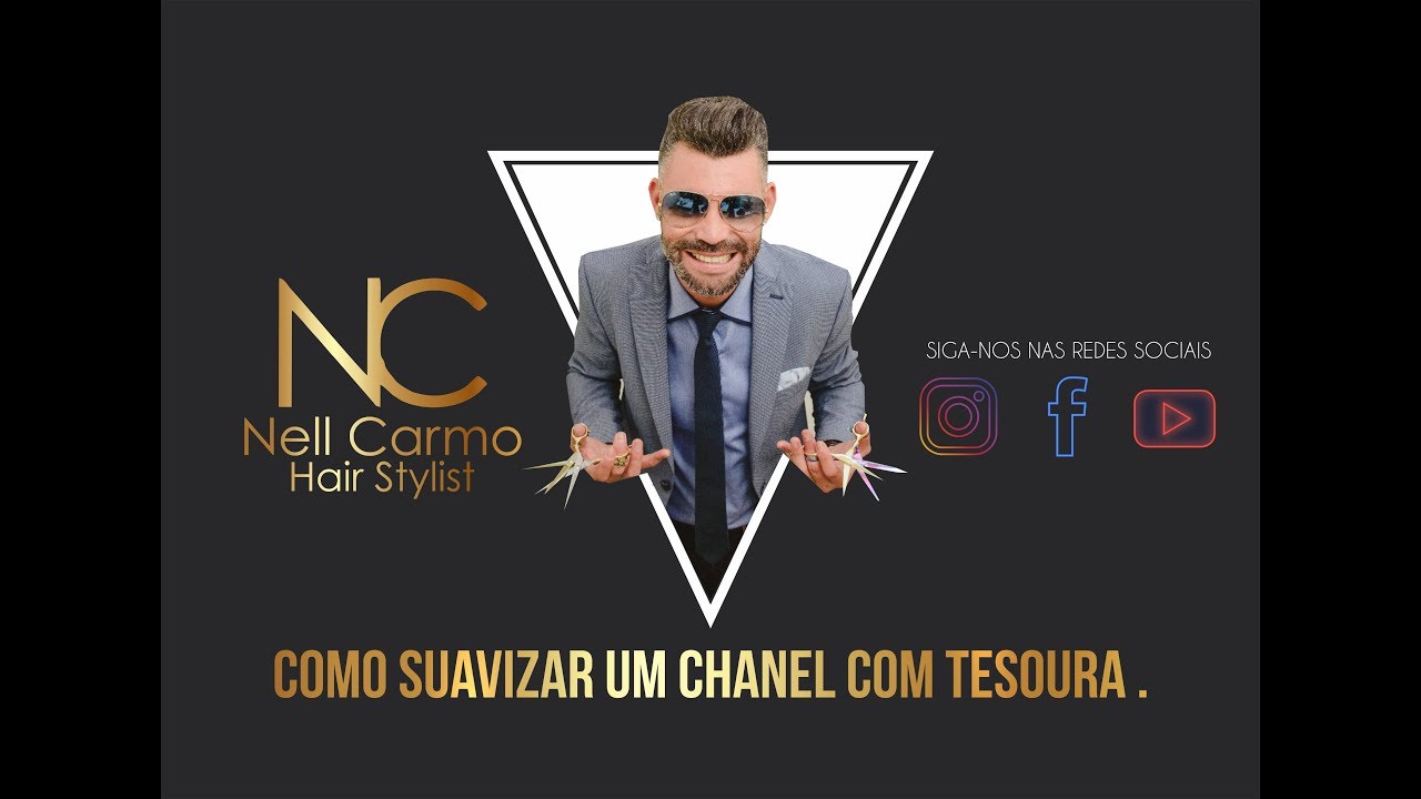 Como suavizar um chanel com tesoura! Me siga no Instagram Nell Carmo!