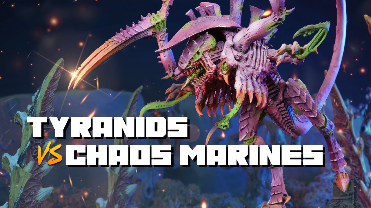 NEW Chaos Space Marines vs Tyranids - Warhammer 40k Battle Report
