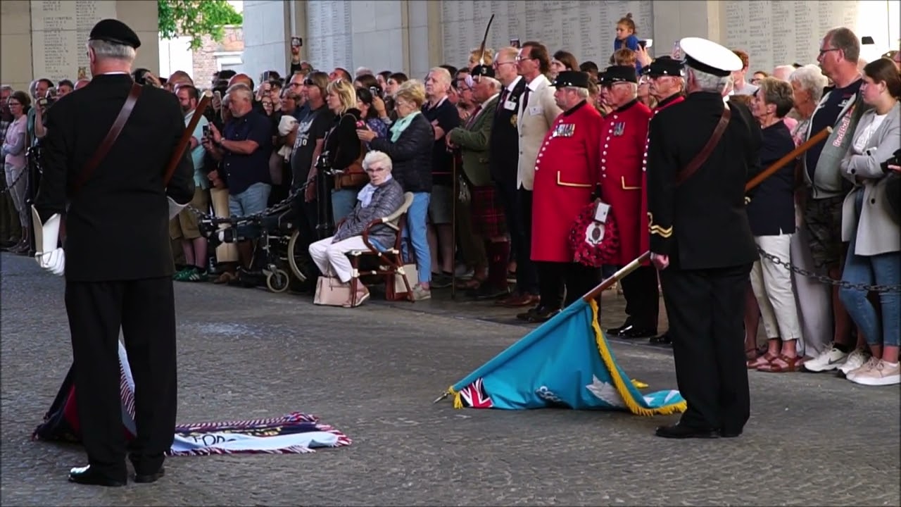 Lament 'Flowers of the Forest'  at Menin Gate. Ypres. 9th July 2022