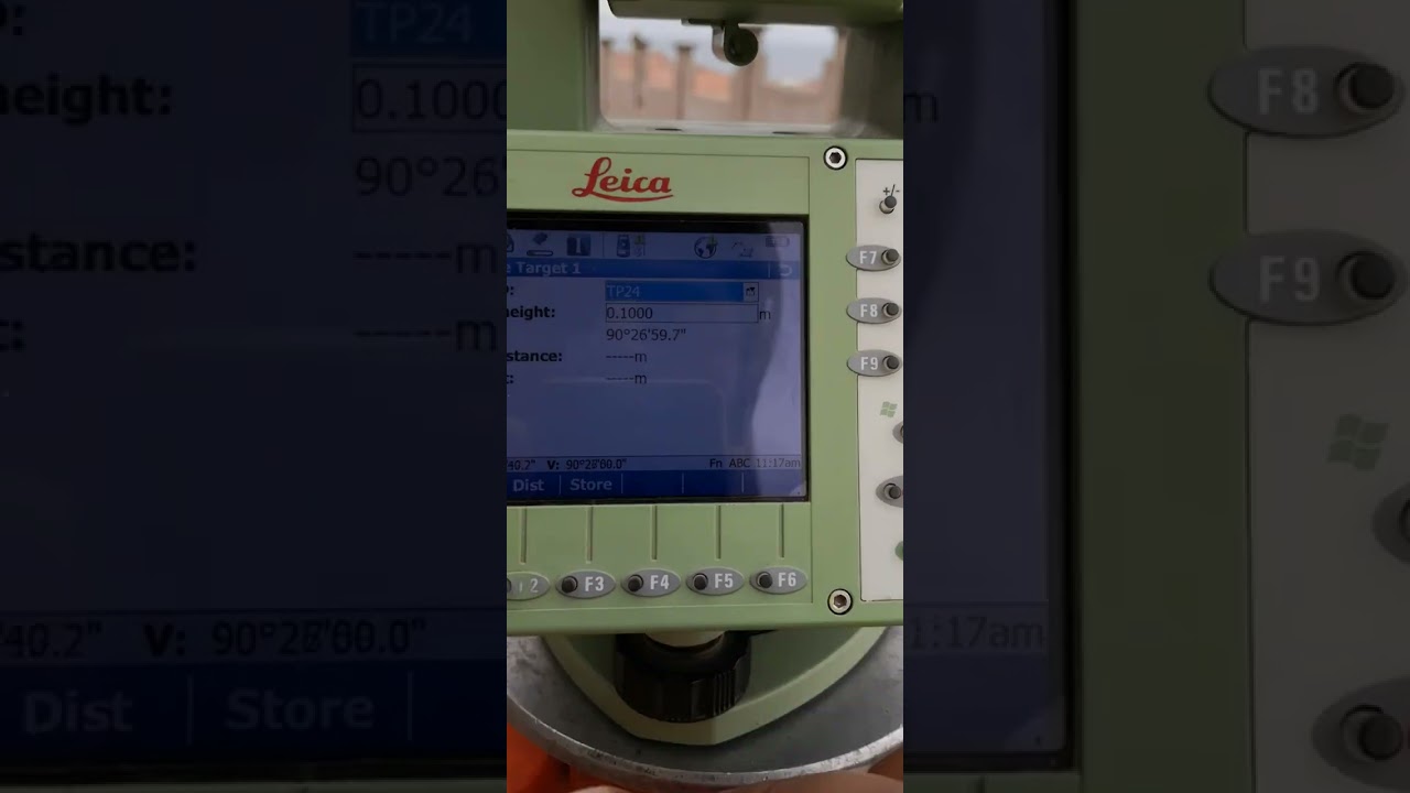 Transfer Hight total station Leica
