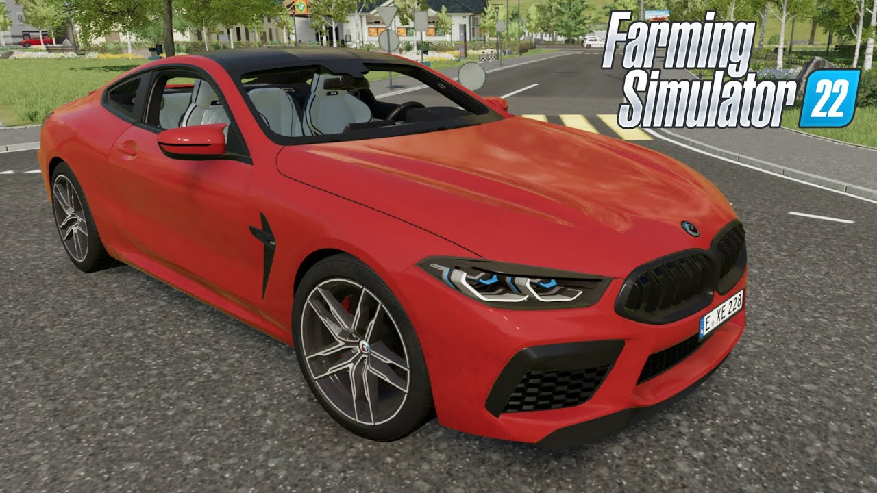 BMW M8 2020 - Farming Simulator 2022 [FS22 LS22 Car Vehicle Mod] #gaming #games #gameplay #car #bmw