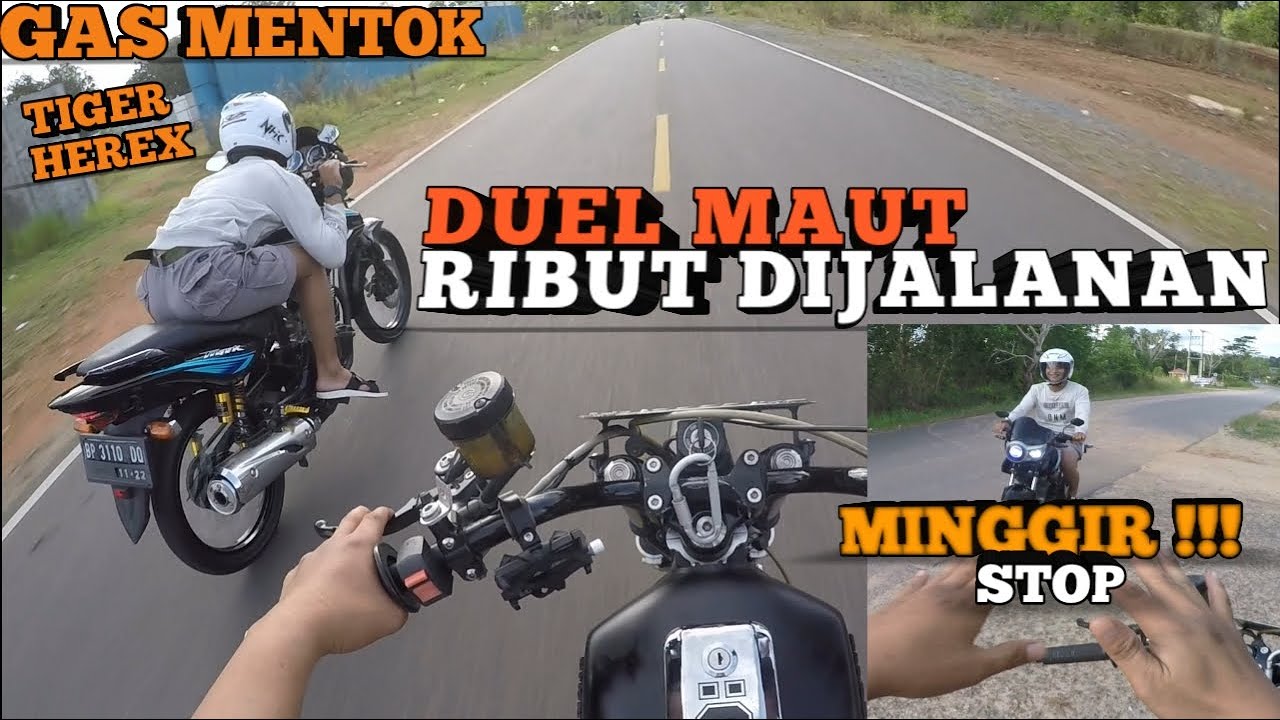 BERADU GAS DIJALANAN RX-KING Vs TIGER HEREX BERUJUNG MENEGANGKAN