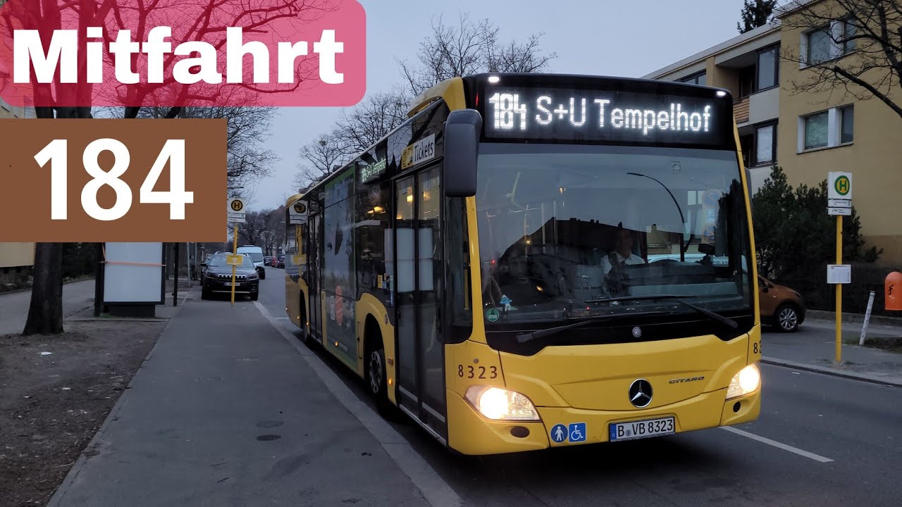 Mitfahrt im Citaro MB EN 15 von der BVB auf der 184 Attilaplatz - Kaiserin-Augusta-Straße