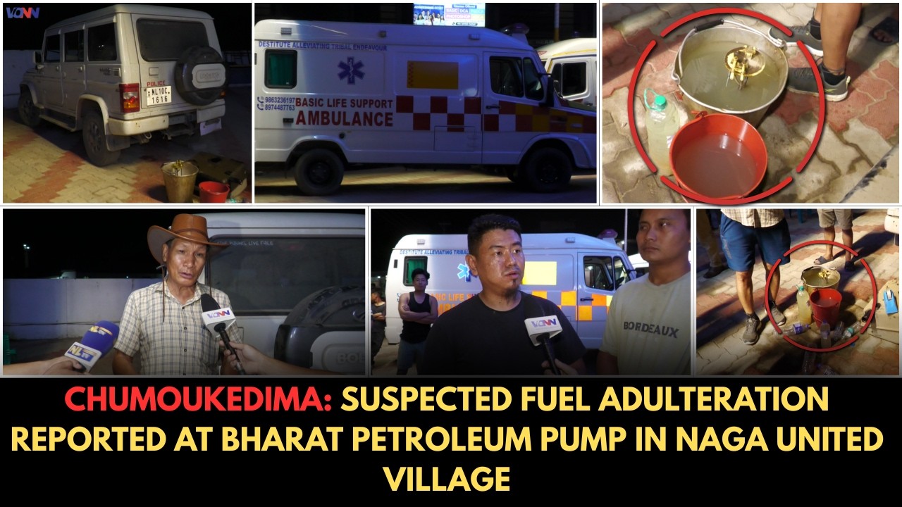 CHUMOUKEDIMA: SUSPECTED FUEL ADULTERATION REPORTED AT BHARAT PETROLEUM PUMP IN NAGA UNITED VILLAGE