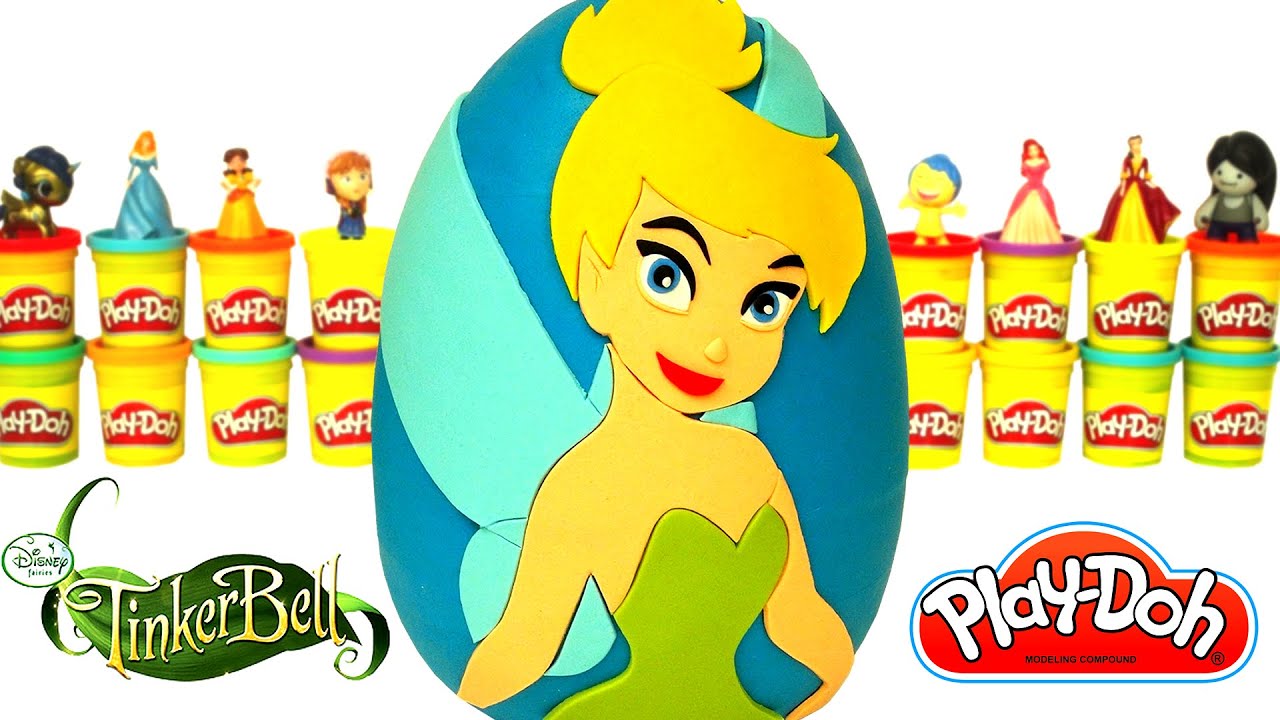 Huevo Sorpresa Gigante de Tinker Bell en Español Plastilina Play Doh