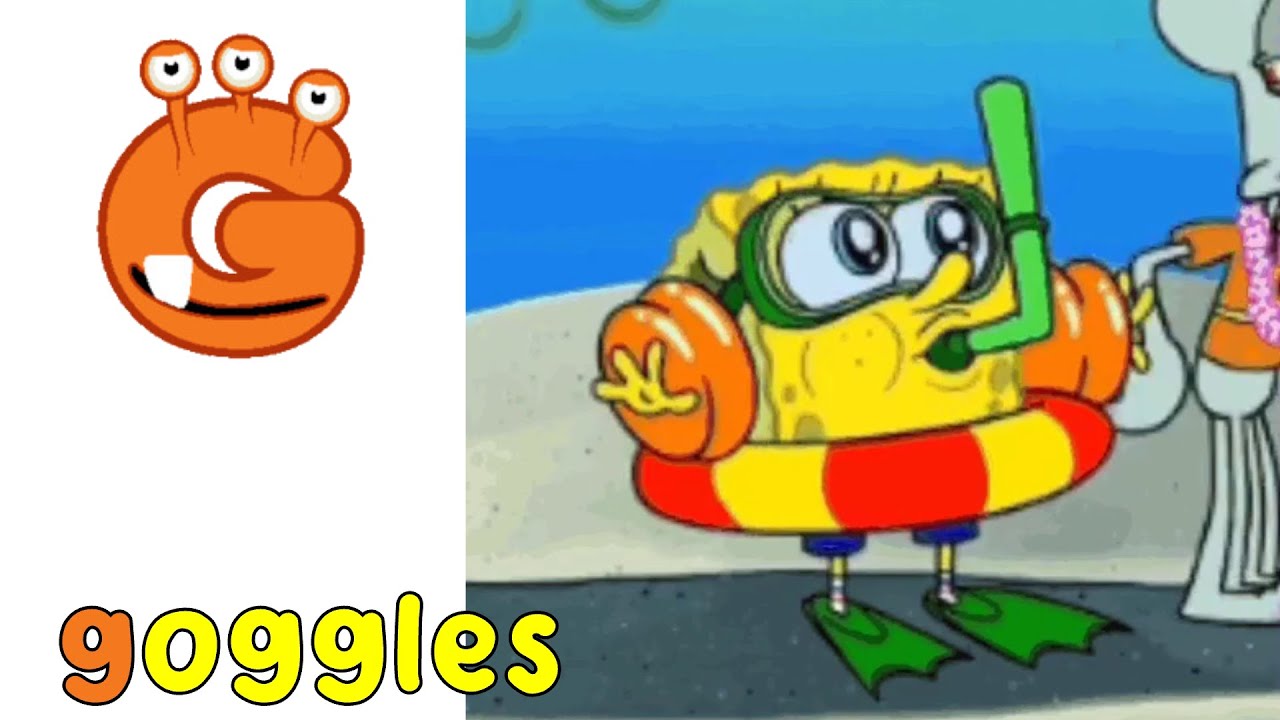 Spongebob's Goggles (G) Phonics Song | #kidzstation