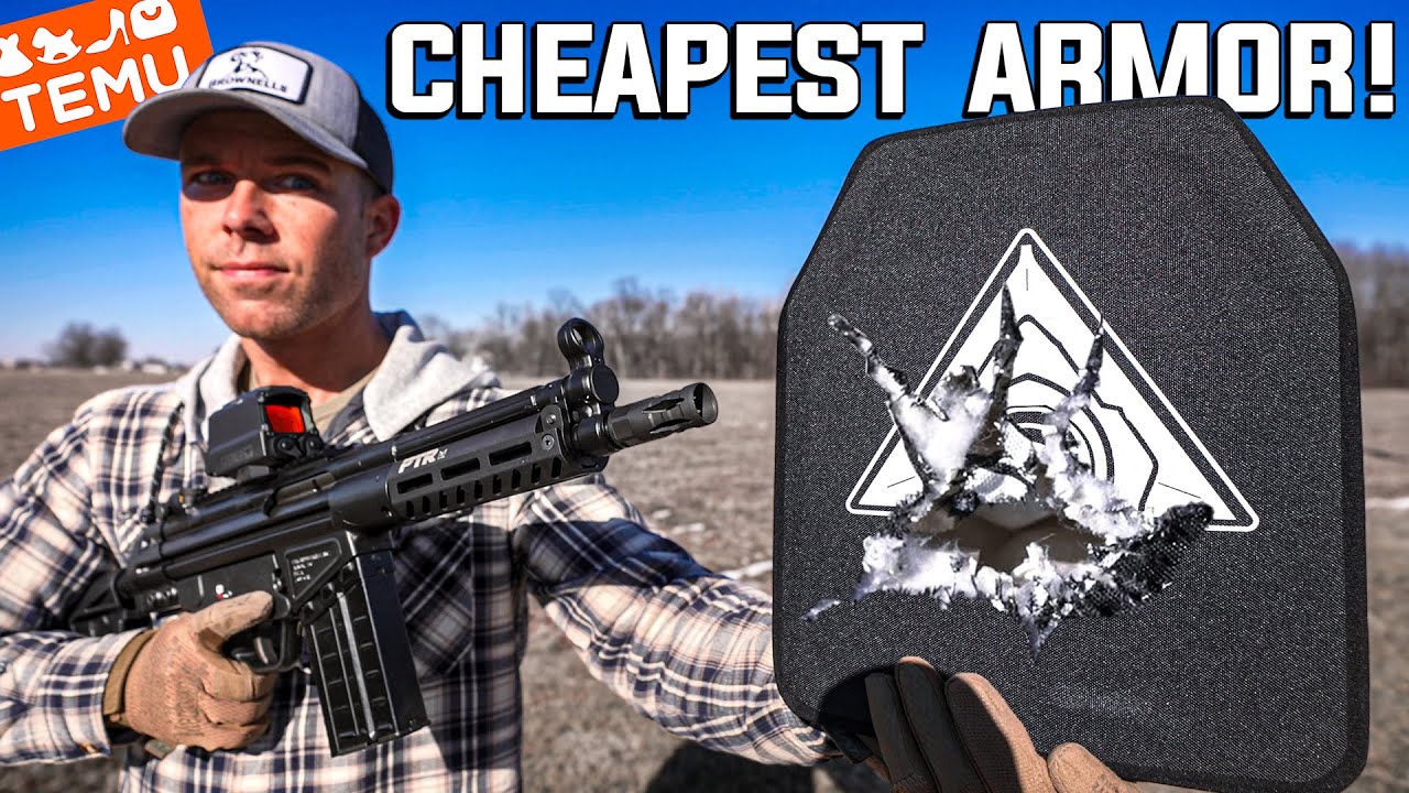 This $60 Rifle Plate STOPS My Entire Arsenal?! (TEMU Body Armor)