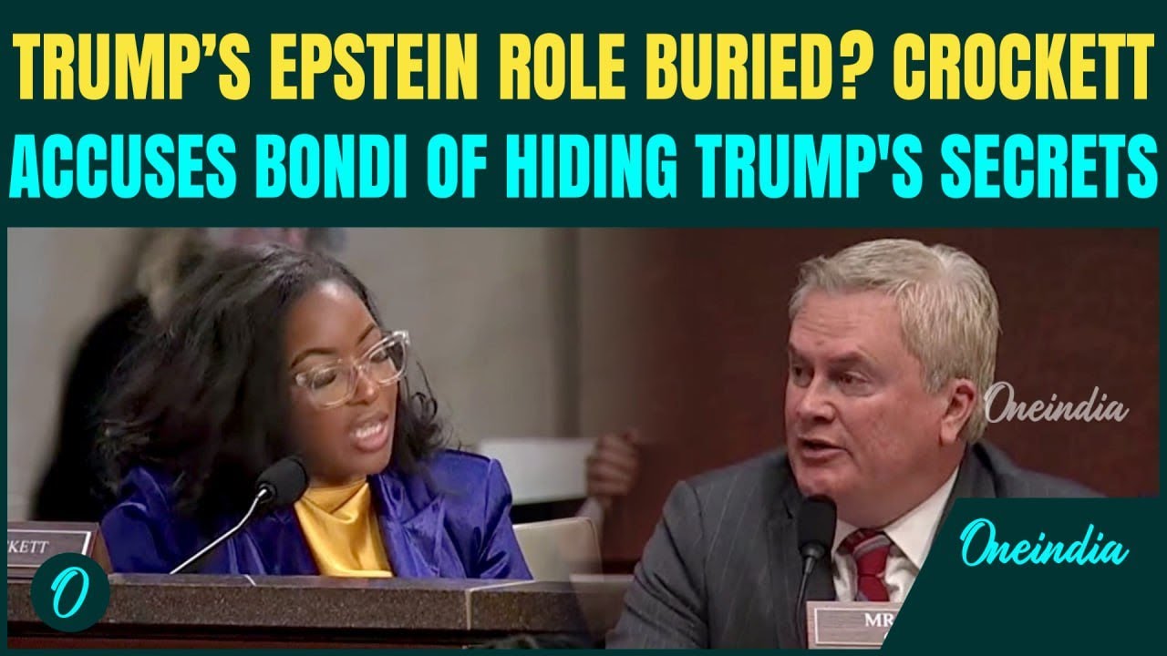 Trump’s ROLE In Epstein Scandal COVERED UP? Crockett DESTROYS DOJ, Pam Bondi; ‘Be Transparent’