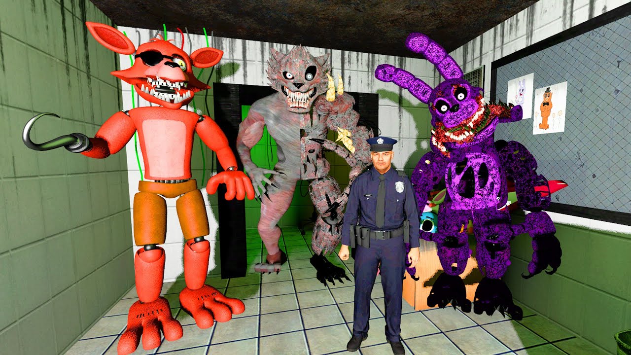 Аниматроники пугают охранника FNAF 3 COOP ► Garry's Mod