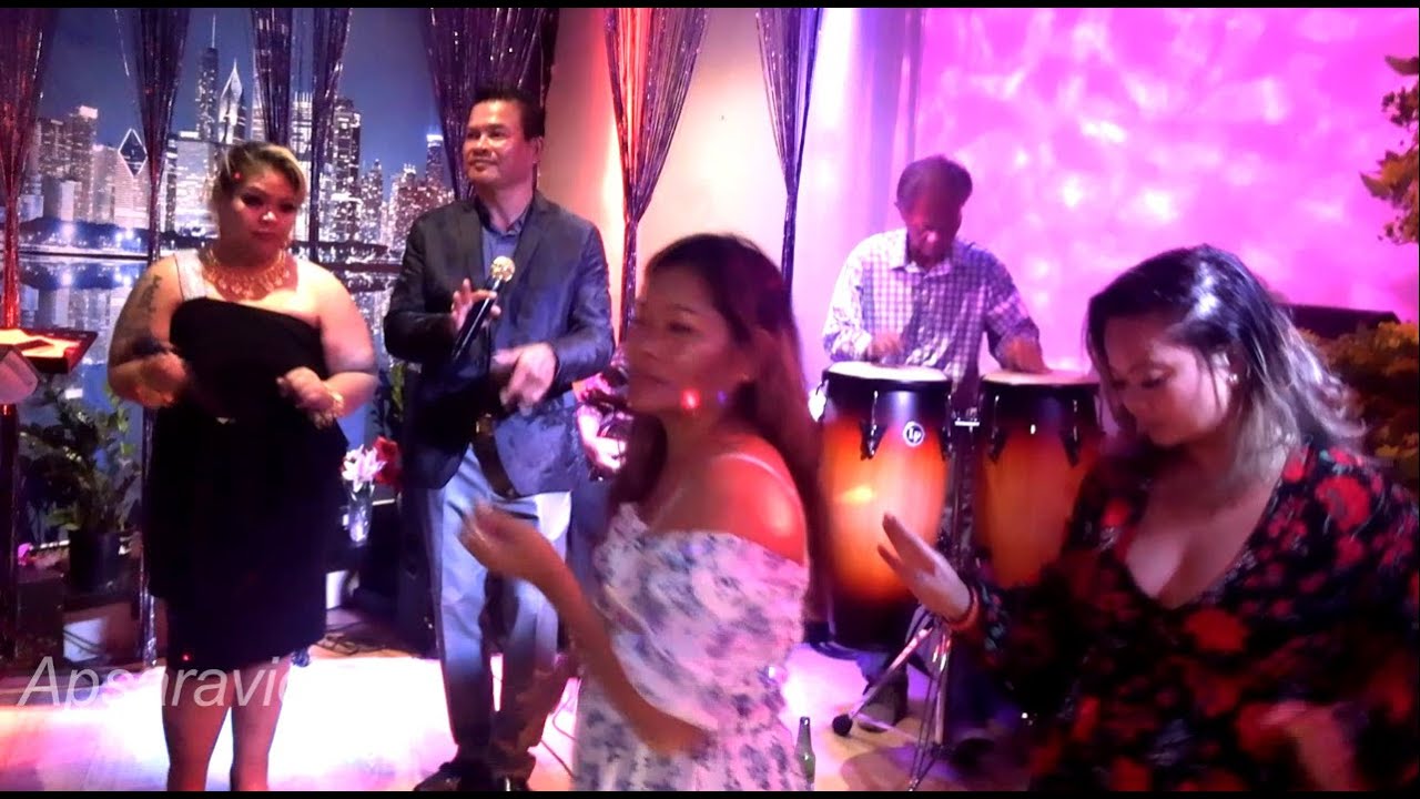 Don, Samvoeun and Shelly sing 10 minutes of Ramvong songs at Khmer Spirit (KS)Club San Diego CA