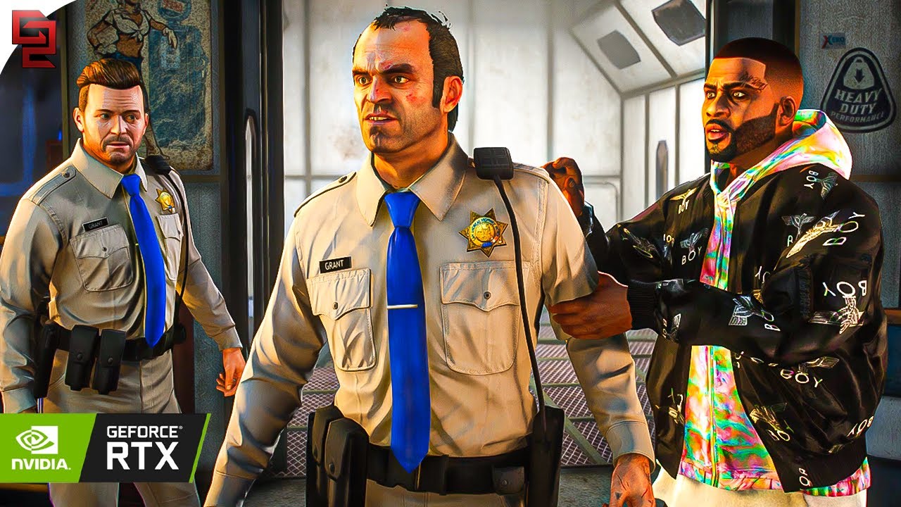 GTA V: 'I Fought the Law' Mission RTX™ 3090 Gameplay [4k] Max Settings - QuantV Graphics MOD
