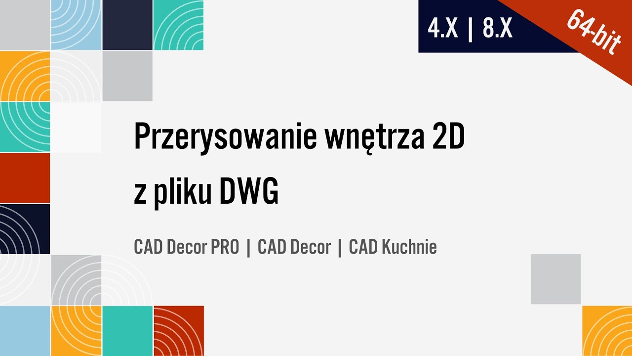 Przerysowanie wnętrza 2D z pliku DWG