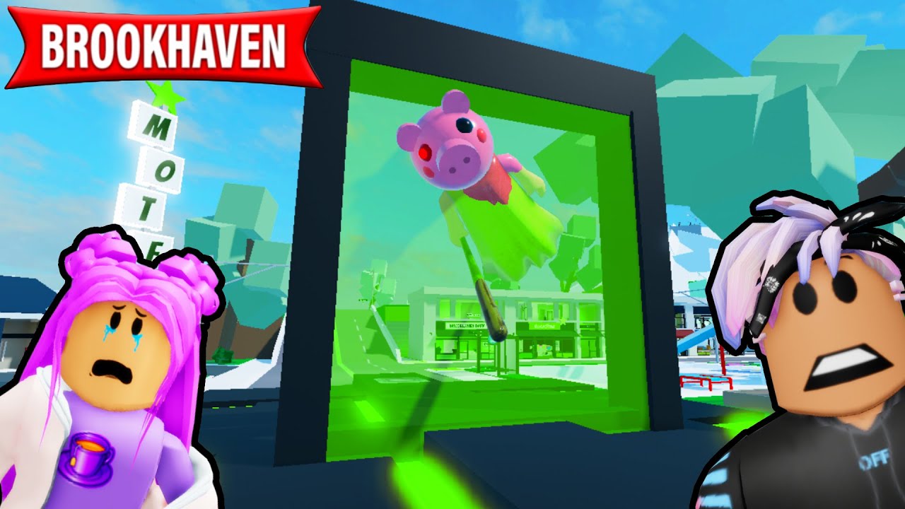 PIGGY IST DURCH DAS PORTAL GESPRUNGEN IN BROOKHAVEN! [Roblox Brookhaven 🏡RP Story]