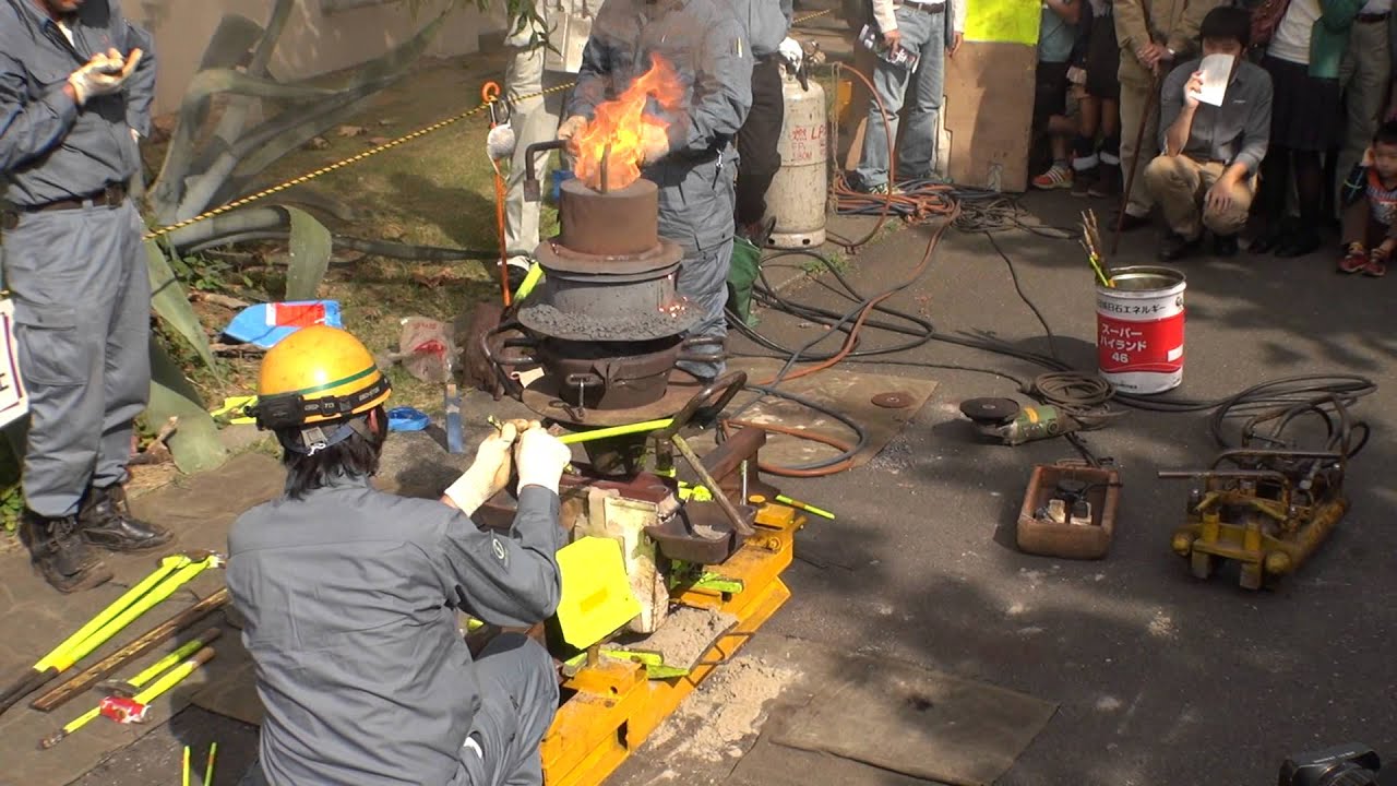 鉄道総研　テルミット溶接