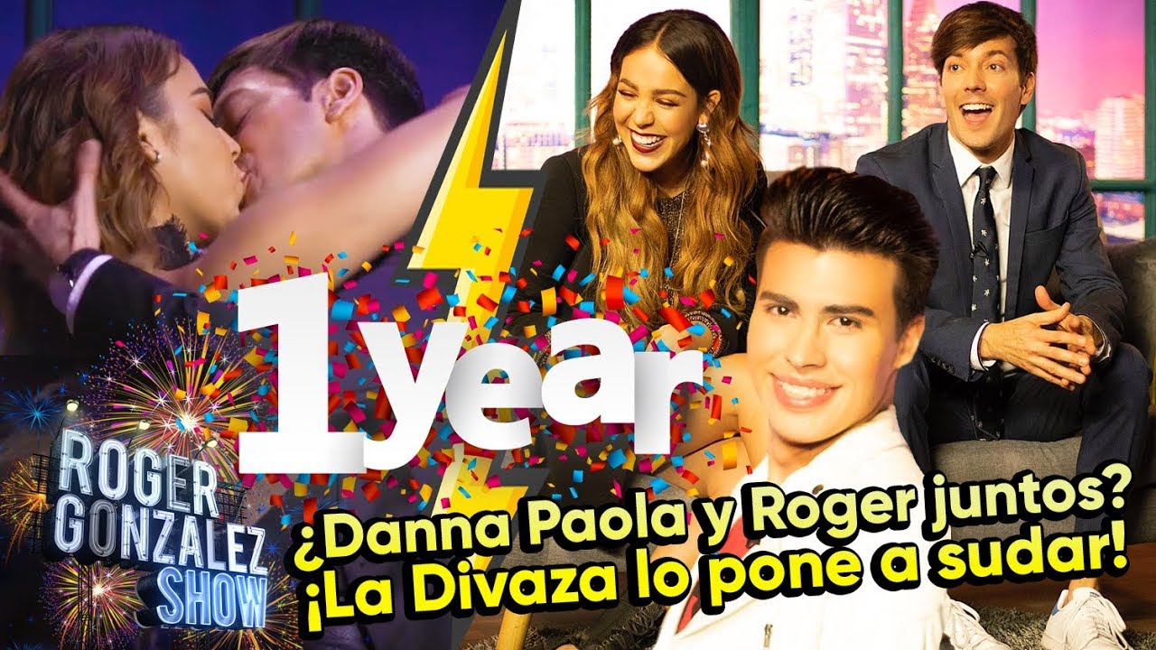 DANNA PAOLA Y ROGER EXPLICAN EL BESO Y LA DIVAZA PONE A SUDAR A ROGER - CELEBRAMOS 1 AÑO