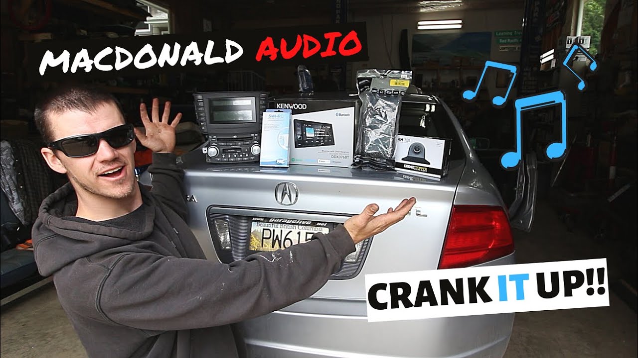 Full stereo install on a 2005 Acura TL - *Bonus reverse cam install*