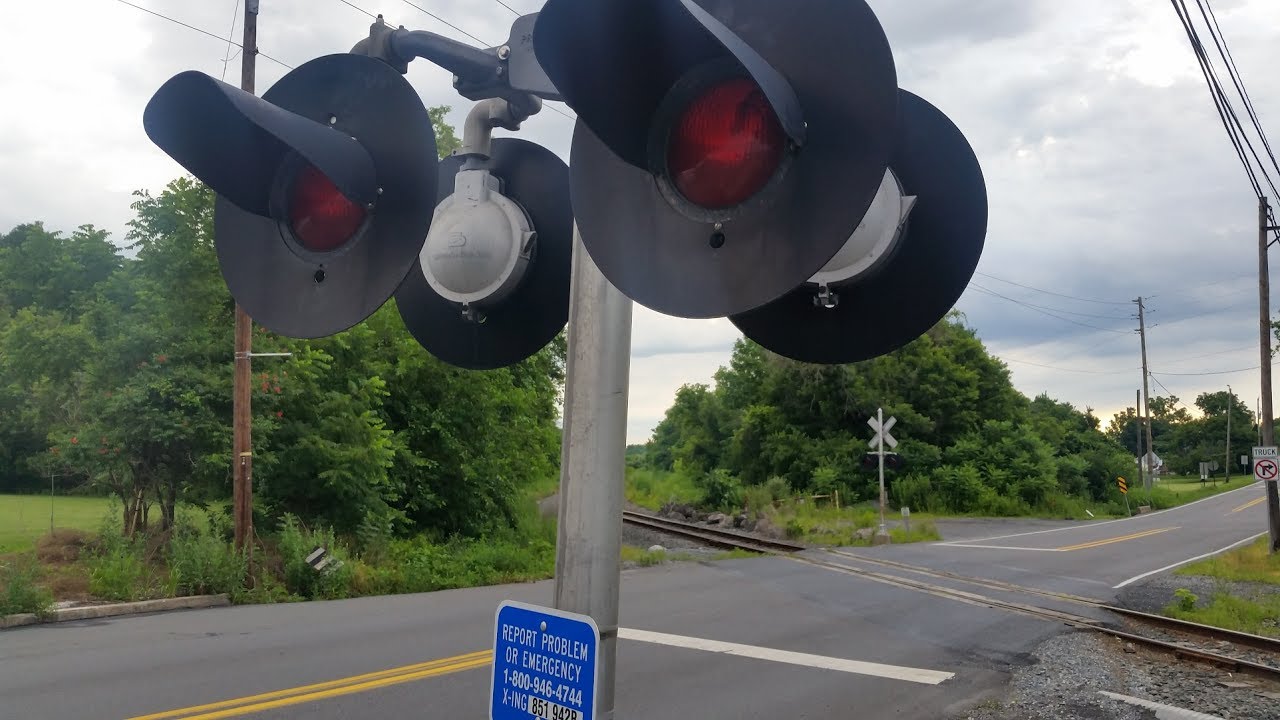 Railroad Crossing In Bath, PA