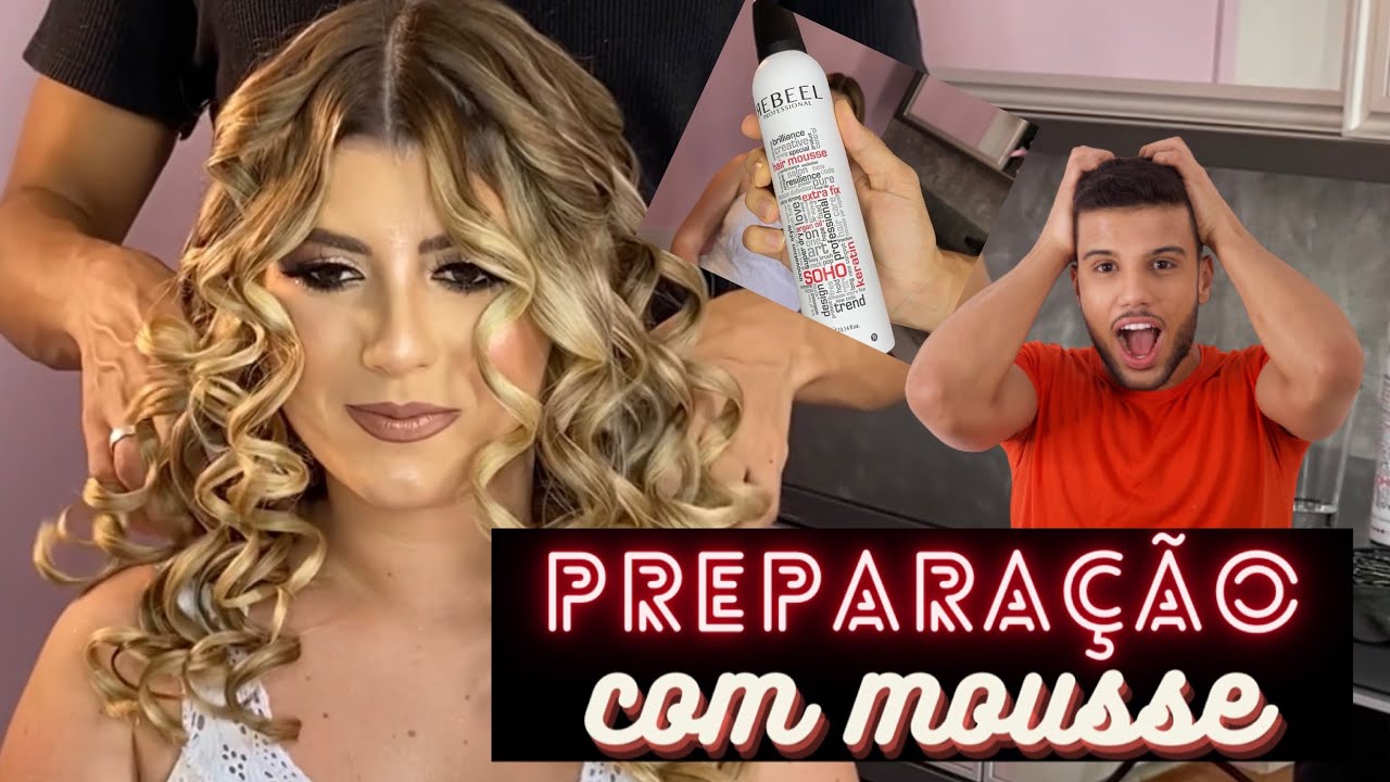 Como fazer PREPARAÇÃO com mousse para penteado?
