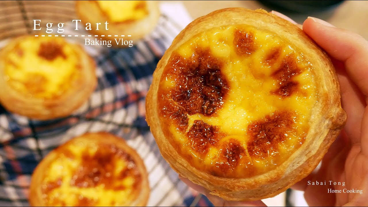 Baking Vlog : วิธีทำทาร์ตไข่จากแป้งพายสำเร็จรูป [How to make Egg Tart from Frozen Puff Pastry]