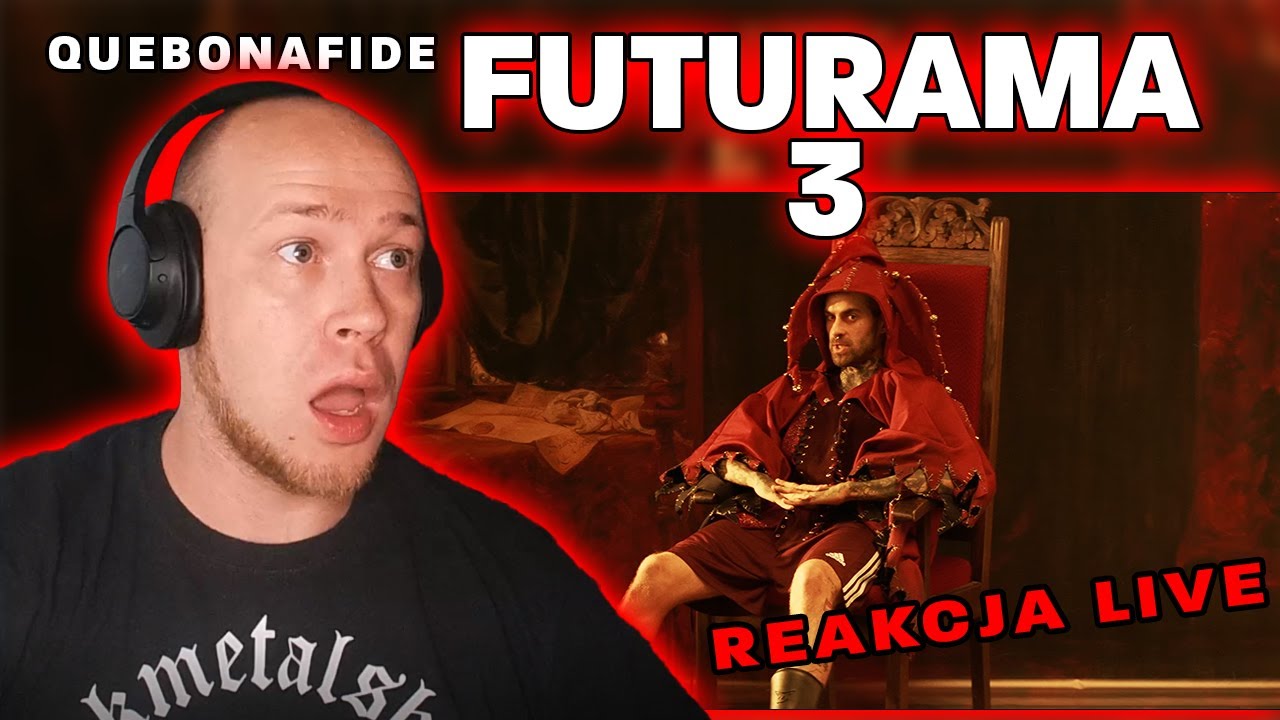 Metal słucha rapu - QUEBONAFIDE - FUTURAMA 3🔴REAKCJA LIVE