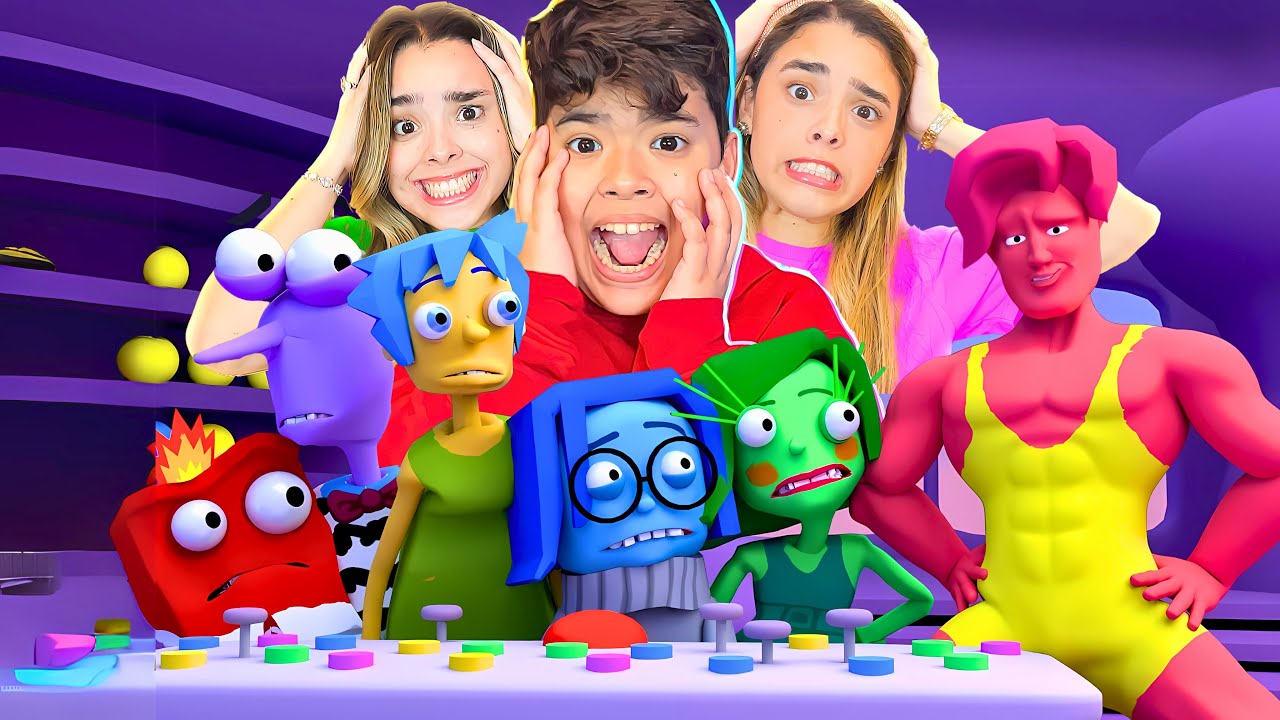 REAGIMOS a DIVERTIDAMENTE 2 versão ADOLESCENTES *Animação Engraçada*  (Estevão, Milla e Milly)