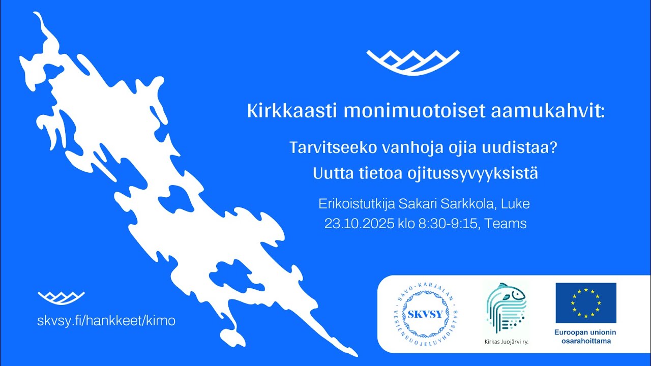 KiMo-aamukahvit: Tarvitseeko vanhoja metsäojia uudistaa? Uutta tietoa ojitussyvyyksistä