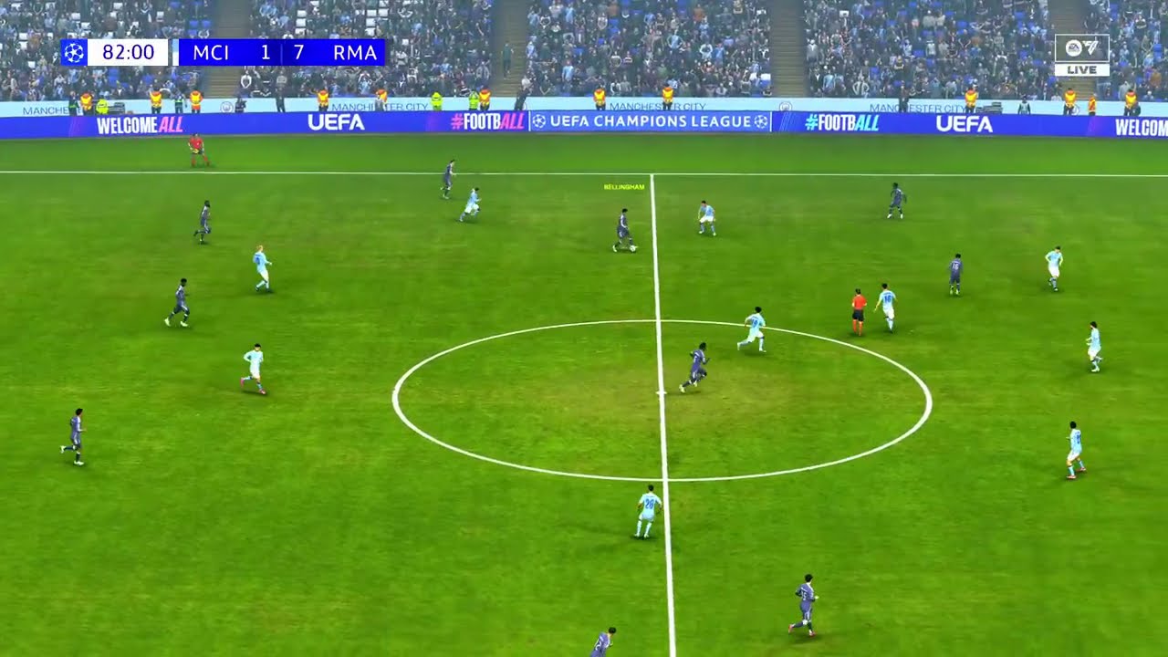EA SPORTS FC · MANCHESTER CITY vs. REAL MADRID in UEFA CHAMPIONS LEAGUE MATCH!