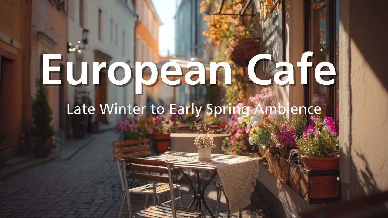 Jazzy European Cafe ☕🎷 | Spring Cafe Jazz for Focus & Relax